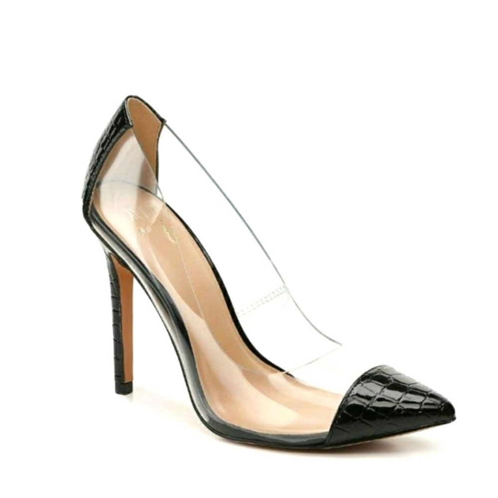 Black and Clear Heels